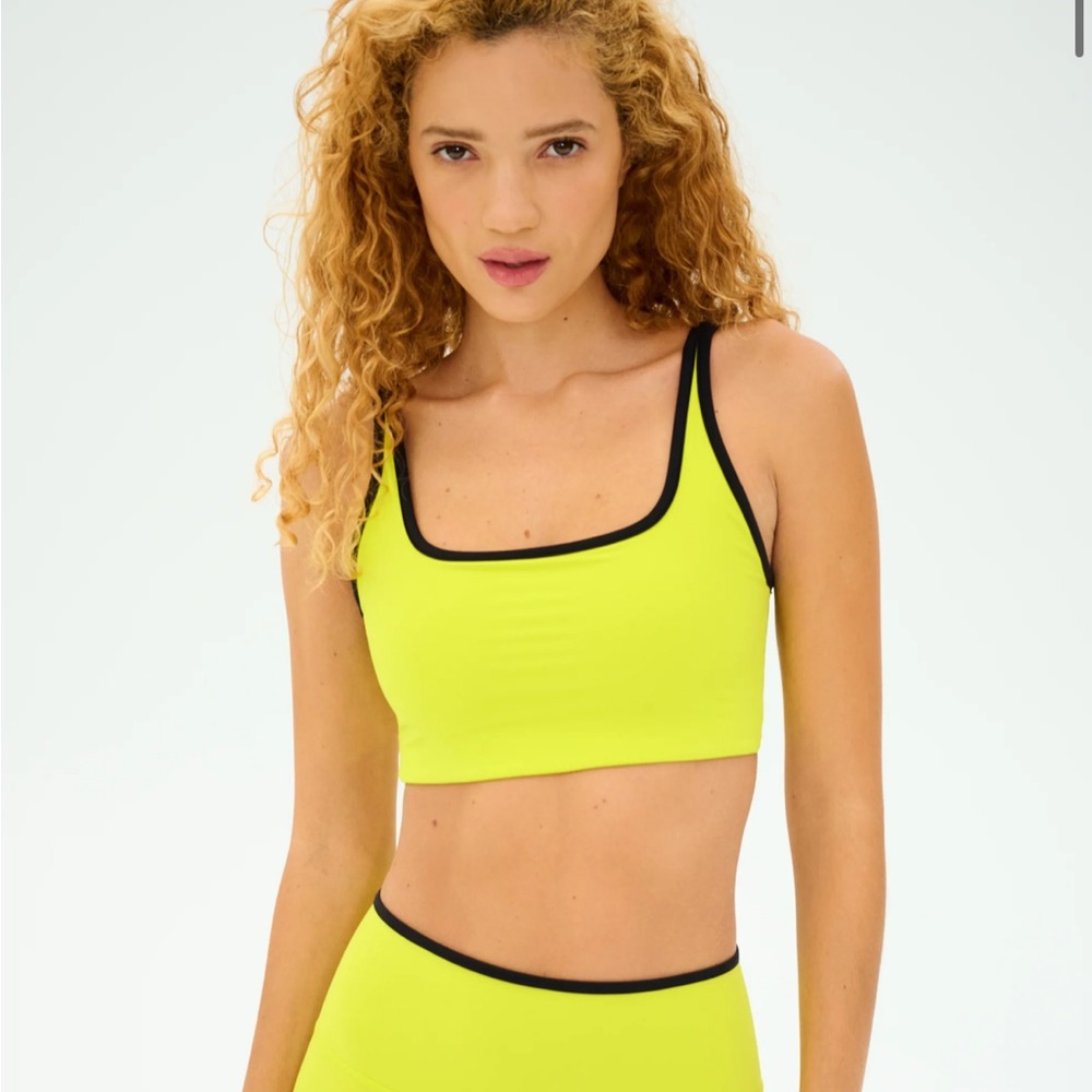 splits59 cait rigor bra in neon yellow